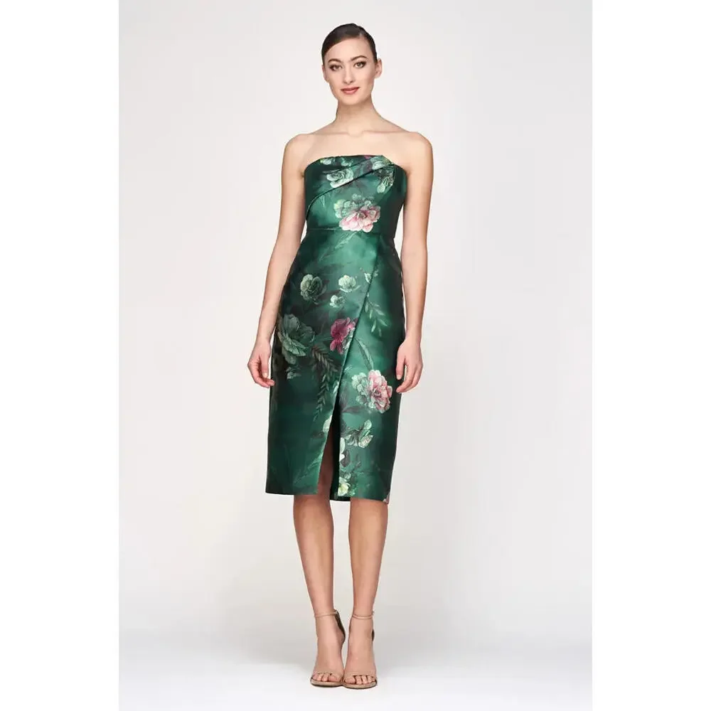 NEW, Kay Unger Adeline Midi Dress in Green Sz 16 #MD1434 - Picture 2 of 9